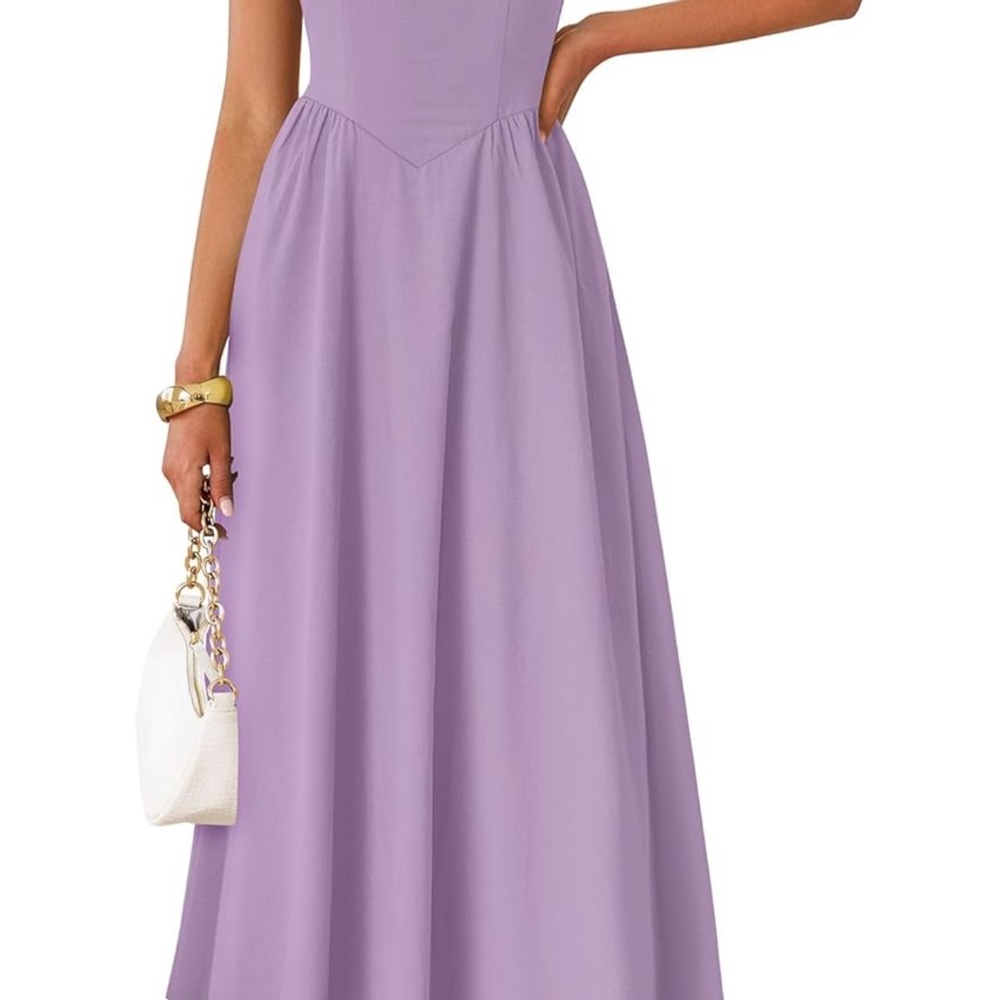 Elegant Lavender Maxi Dress